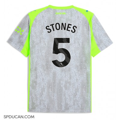 Muški Nogometni Dres Manchester City John Stones #5 Rezervni 2025-26 Kratak Rukav Muški Nogometni Dres Manchester City John Stones #5 Rezervni 2025-26 Kratak Rukav